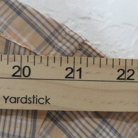 Van‎ Heusen* Men's Short Sleeve Button Down Curved Hem Chest Pocket Shirt~ XL - Picture 5 of 10